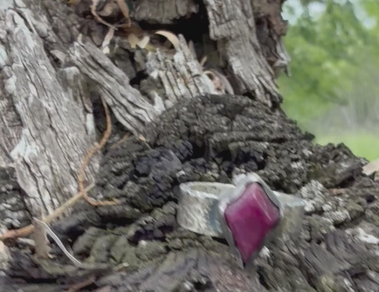 Kite Cut Ruby Ring