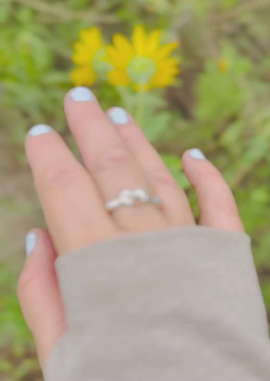 Sculptural Zig Zag Squiggle Ring