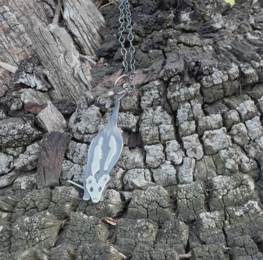 Hanging Opossum Necklace